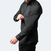Mens Casual Shirts Plus Size High Elasticity Sömlösa män Långärmad toppkvalitet Slim Luxury Shirt Social Formal Dress NS5562 230726