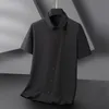 Camisas casuales para hombre Camisa de hombre de manga corta de verano a prueba de agua a prueba de aceite antiincrustante de gran tamaño 6XL 7XL 8XL 10XL Tallas grandes Formal de alta calidad 230726