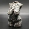 Sacchetti per gioielli Alta qualità Yooperlite naturale Dea Cristallo di quarzo Pietra preziosa intagliata a mano Modello intagliato Donna Corpo femminile Statua Scultura