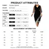 Plus size Dresses Women Plus Size Curve Sequin Evening Dresses V Neck Ruched Mesh Sleeve Spring Summer Sexy Irregular Hem Midi Black Elegant Dress 230726