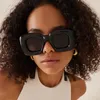 Солнцезащитные очки надувные квадратные панк женщины Y2K Trends Sun Glasses Мужские бренд дизайнерские оттенки очки Lunettes de Soleil Homme