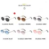 Lunettes de soleil mode Hip Hop Style sans cadre femmes hommes 2023 Design ovale lunettes de soleil sans monture lunettes UV400 lunettes