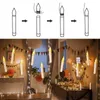 Other Event Party Supplies 6/12/30 Pcs Set Floating LED Candles Light With Rope Remote Control Birthday Wedding Decoration Party Halloween Decor LED Candle 230726