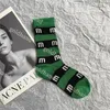 New Cotton Womens Socks Long Short Socks Fashion Letter Streak Candy Color Cute Woman Knee Hosiery 4pce/Lot