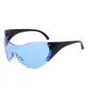 Sunglasses Fashion Brand Punk Sports Women Designer Y2K One Piece Sun Glasses Men Goggle Shades Star Eyewear UV400