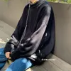 Maglioni da uomo autunno inverno Harajuku nero blu grigio pullover maglione uomo streetwear casual manica lunga allentata o-collo lavorato a maglia da uomo