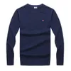 Blazers 100% Cotton M3XL Ny broderi långärmad mens oneck tröjor casual stickade kläder mode man stickade rockar pl8507