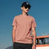 Men's T Shirts Cool Ice Silk Cotton Solid Color Mercerized T-Shirt Base