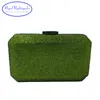 Evening Bags Olive Green Party and Clutches with Crystal Rhinestone for Womens Wedding Prom Dress 230725