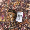 Aktivitäten im Freien, Tarot im 24-Stil, in Blechdose, vergoldeter Rand, für Anfänger, Wahrsagespielkarte, 78-Karten-Deck, exquisite Geschenke für Freunde 230725