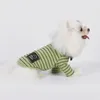 Hundkläder stativ krage husdjur vinterkläder klassiska ränder tröja bomulls kattkläder pomeraniska medelstora hundar andas totalt sett