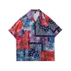 Camisetas Masculinas Oversized Paisley Vintage Vacation Praia E Blusas Para Homens Feminino Roupas Góticas Masculino Férias Estilo Havaiano Tops de Verão