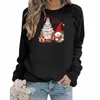 Women's Hoodies Cartoon Christmas Party Sweatshirts For Women 2023 Winter Pullover Long Sleeve Fashion Hoodie Casual Loose Santa Claus Top