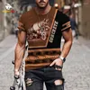 Heren T Shirts 2023 Zomer Mode Straat Casual 3D Afdrukken Beton Grafische Tops Mannen Korte Mouw Oversized T-shirt