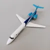 Modelo de avión Air AERO MONGOLIA ERJ ERJ145 JU-1800 Airlines escala 1/400, modelo de avión fundido a presión, soporte de modelo de avión de aleación de Metal, avión 16cm 230725