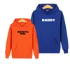 Kadın Hoodies Daddys Kız Hoodie Kadın Erkekler Sweatshirt Moda Sonbahar Stil Çift Eşleşen Uzun Kollu Jumper Kıyafetleri Terler