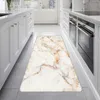 Carpets Luxury Marble Black Gold Area Rug Nordic Abstract Carpet for Kitchen Bedroom Living Room Hallway Floor Mat Long Strip Doormat R230725