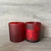 7oz Sublimation Frosted Glass Candle Jar Candle Holder Blank Water Bottle DIY Heat Transfer Candle jar wholesale