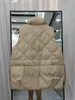 Gilet da donna Lagabogy 2023 Autunno Inverno corto spesso piumino d'anatra bianco cappotto gilet donna caldo gilet imbottito Parka donna sciolto senza maniche