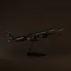 Aircraft Modle 47CM 1 157 Scale Model Qatar Airways 777 Airliner With Light Football Diecast Resin Aircraft Collection Display Toys Gift 230725