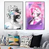 Canvas Painting Abstract Statue Medusa Sculpture Art Prints Greek Goddess Posters Art Wall Picture for Home Living Room Decor w06