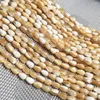 Pärlor Natural Shell Beading Mother of Pearl Loose Isolation Pärla för smycken som gör DIY -armbandhalsband Tillbehör