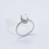 2023 Nieuwe S925 Zilveren Europese en Amerikaanse Mode Dames Full Diamond Four Claw Ring Engagement Australische Gem Ring