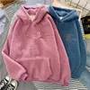 Women's Hoodies Sweatshirts Autumn and Winter Cashmere Thick Sweater Women's New Loose Coat Z230726