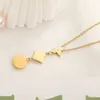 Charm kärlek gåva halsband rostfritt stål non fade smycken 2023 ny 18k guld lång kedja design för kvinnor lyx 925 silver halsband bröllop rese designer halsband