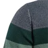 Suéteres para hombres AIOPESON suéter de algodón empalmado hombres casual o cuello de alta calidad jersey de punto masculino marca de invierno para hombre 230725