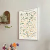 Einfache nordische Morandi-Pflanzen-Leinwandmalerei, nordische französische kleine frische Blumen, Poster und Drucke, Wohnzimmer-Dekoration für Mädchen, Gemälde w06