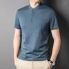 Hommes Polos 2023 Marque Designer D'été Polo Hommes Plaine À Manches Courtes T-shirt Coréen Solide Couleur Casual Tops Mode Vêtements