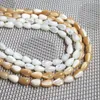 Pärlor Natural Shell Beading Mother of Pearl Loose Isolation Pärla för smycken som gör DIY -armbandhalsband Tillbehör