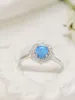 2023 NEW NICHE Australian Treasure Ring بسيطة على شكل بيضة أزياء الإبداع المجوهرات الأولى الفضية الفضية وأمريكا