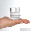 Packing Bottles 5G 10G 15G 20G 30G 50G Frosted Glass Cosmetic Jar Empty Face Cream Lip Balm Storage Container Refillable Sample Bottle Otiuh