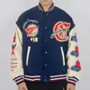 Giacche da uomo Street hiphop floccaggio di alta qualità design ricamo giacca da baseball allentata giacca da uomo moda in bello allmatch 230725