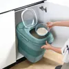 Storage Bottles 25KG Foldable Food Container Rice Bucket Cereal Dispenser Tank Dog Pet Supplies Kitchen Organizer