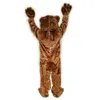 Il costume della mascotte di Halloween Brown Power Bear personalizza il personaggio del tema Cartoon Anime per adulti Taglia Natale Festa di compleanno Outdoor Outfit