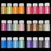 Nail Glitter 30ML Big Bottle Neon escent Mica Powder Pearlescent Pigment Handmade Soap Candle Epoxy Resin Paint 230726