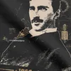 Jeans Men's Nikola Tesla Tshirt Science Scientists Subject Inventor Physics Premium Cotton Clothing Round Neck Tees Plus Size Tshirts