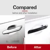 Car Styling Exterior Carbon Fiber Door Handle Anti-collision Strips Trim Cover for Audi A4 A5 2017-2022 Accessories246H