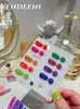 Nail Gel Flluorescent Glitter Sequins Polish Neon Color Full Coverage Pigment Art Manicure Soak Off Enamel UV Varnish 230726