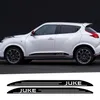 2pcs For Nissan JUKE NISMO Car Door Skirt Stickers Both Side Racing Sport Waterproof Auto Body Styling Tuning Car Accessories226I