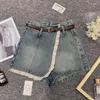 Women's Jeans 2023 Summer High Waist Slim Denim Shorts Design A-line Small Loose Fit