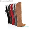 Boots Boot Sexy Womens Boots Faux Suede Over the Knee Flat Warm Comfortable Thigh High Z230726