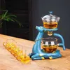 Çay Bardakları Bozzh Tam Otomatik Yaratıcı Geyik Teapot Kungfu Cam Seti Manyetik Su Derivasyon Infuser Türk Damla Tenceresi Base 230726