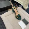 Moda Tasarımcı Kadın Ayakkabı Topuklar Sandalet Moda Plaj Kalın Alt Elbise Ayakkabı Alfabesi Alfabe Sandal Deri Yüksek Topuklu Kalırlar Top99 S367 006