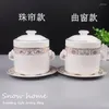 Bowls Fashion White Enameled Ceramic Soup Pos Heat-resistant Casseroles Ceramique Stewing Pot Cookware