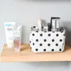 Storage Baskets Desktop Storage Basket Sundries Toy Storage Box Laundry Basket Cosmetic Organizer Office Stationery Handle Desk Makeup R230726