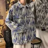 Men's Jackets Spring Autumn Fashion Y2K Trend Casual Jacket Man Lapels Tie-dye Pocket Male Tops Loose Vintage All Match Outerwear Coat Men 230726